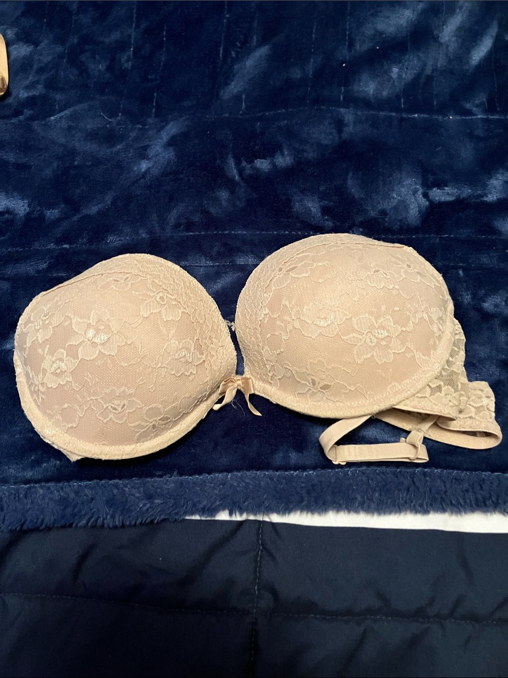 Lace Push-Up  Bra - Nude